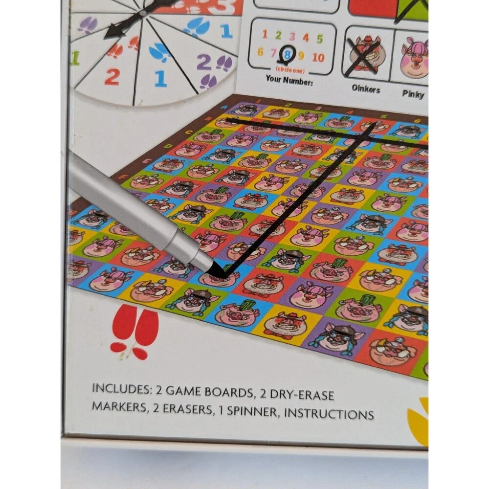 New! Hog- Wild Hijinks Guessing Board Game Family Mystery Game Ages 5+ 2 Player